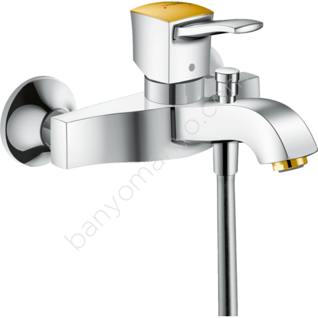 Hansgrohe Metropol Classic Tek Kollu Banyo Bataryası (Krom/Altın)