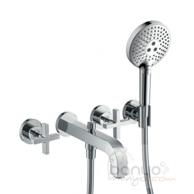 AXOR Citterio 3-Delikli Banyo Bataryası Artı Volan ile DN15